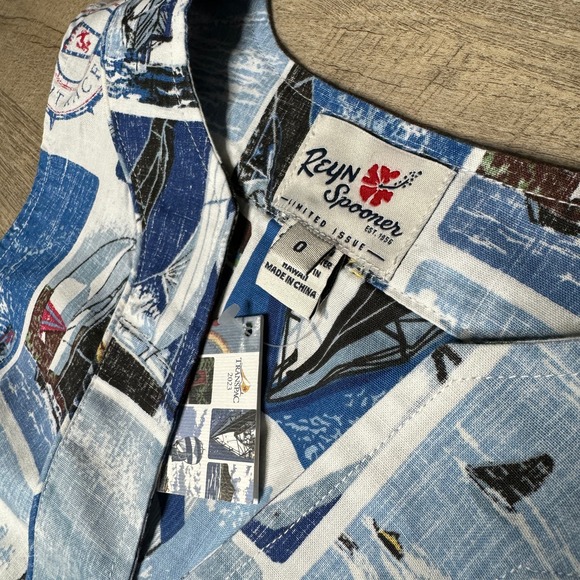 REYN SPOONER Transpacific Yacht Race Transpac 2023 Tank Top Blue Nautical Size 0 - Picture 6 of 8